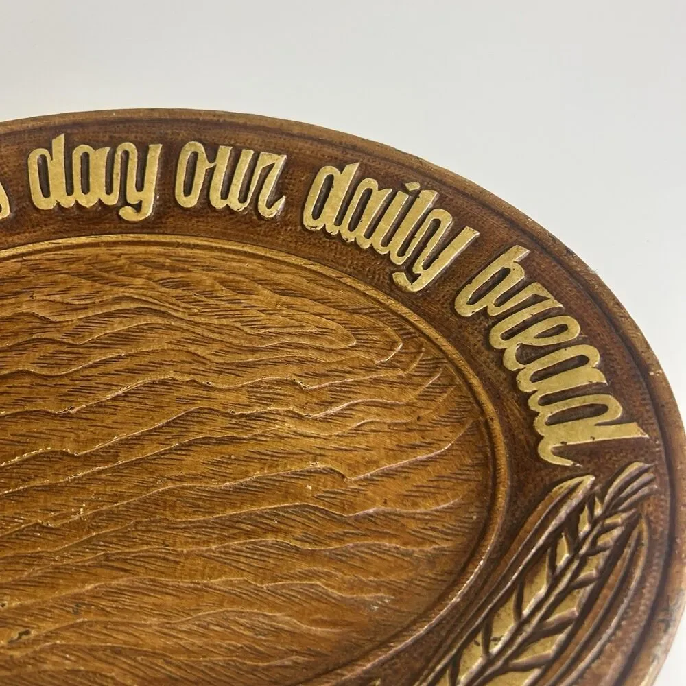 VTG Faux Wood Platter 1954 Multi Products Inc 
